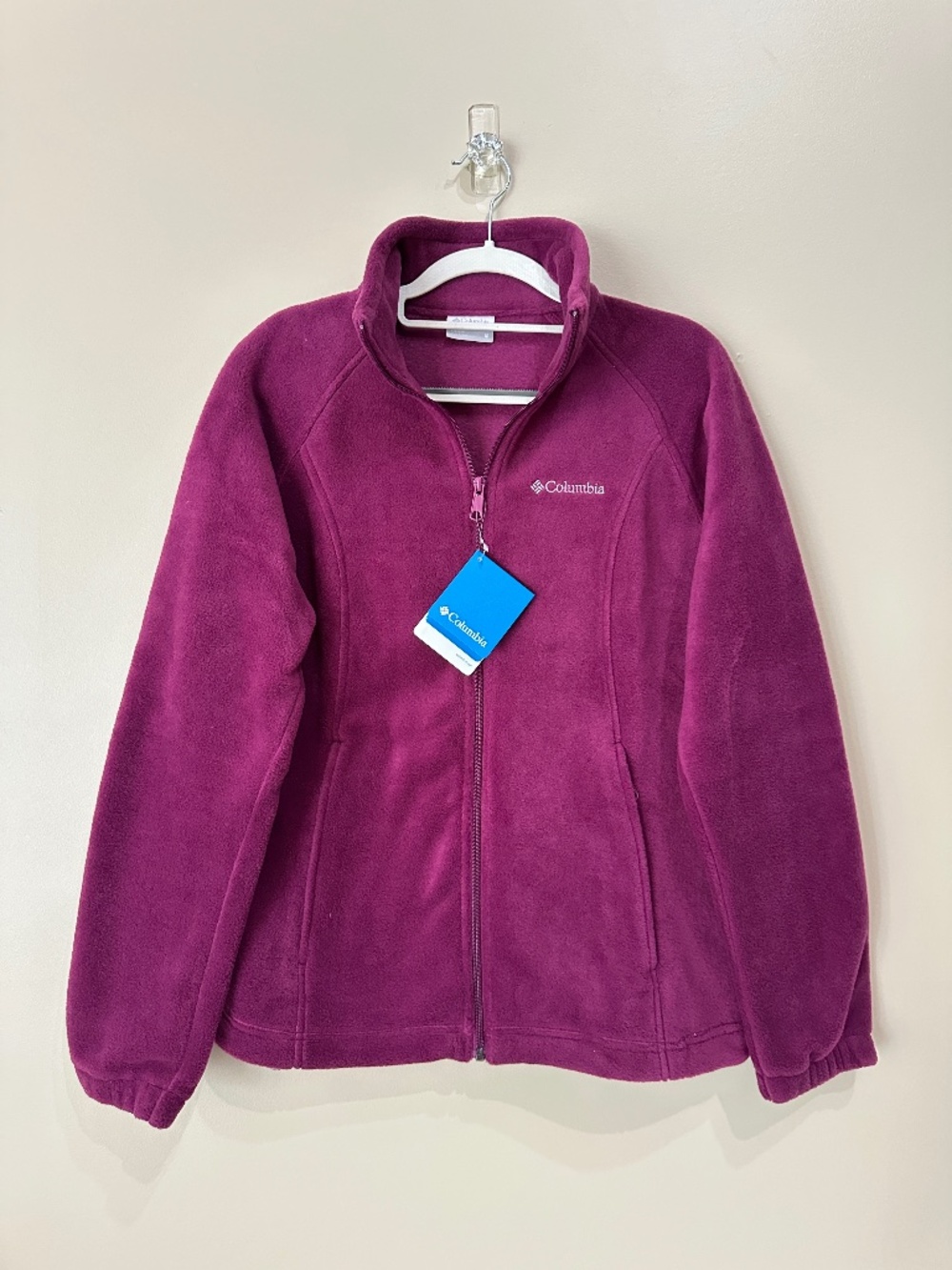 Columbia Women's Fuchsia Benton Springs Full Zip Fleece Jacket